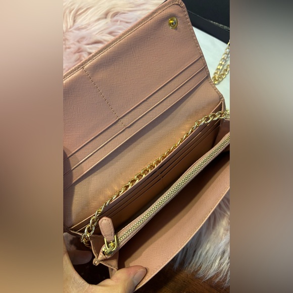 Prada wallet leather pink plain authentic - Picture 7 of 14